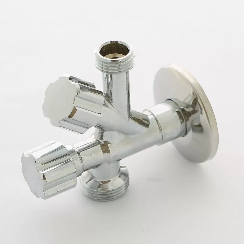 Вентиль НН Uni-Fitt LUX, для подключения бачков / смесителей, хромированный, рукоятка металл