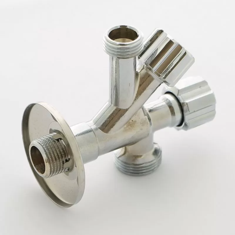 Вентиль НН Uni-Fitt LUX, для подключения бачков / смесителей, хромированный, рукоятка металл